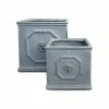 KANTE 12.5" and 10.2"H Square Antique Gray Lightweight Classic English Style Lion Head Planter (Set of 2) Outdoor/Indoor 1 KANTE 12.5" and 10.2"H Square Antique Gray Lightweight Classic English Style Lion Head Planter (Set of 2) Outdoor/Indoor -Vigoro Platers Store antique gray kante plant pots rf0172ab c80451 64 1000