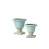SULLIVANS Aqua Ceramic Urns (Set of 2) -Vigoro Platers Store aqua sullivans plant pots cm2891 64 1000