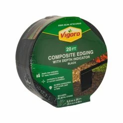 Vigoro 20 ft. Premium Black Composite Edging -Vigoro Platers Store black vigoro brick edging 903002vg c3 1000