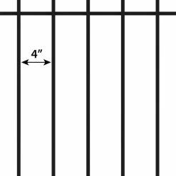 Vigoro Westbrook 36 in. x 48 in. Black Steel Fence Panel (4-Pack) -Vigoro Platers Store black vigoro garden fencing 860329 4pk a0 1000