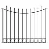 Vigoro Beaumont 40.4 in. H x 49.6 in. W Black Steel 3-Rail Fence Panel (4-Pack) 2 Vigoro Beaumont 40.4 in. H x 49.6 in. W Black Steel 3-Rail Fence Panel (4-Pack) -Vigoro Platers Store black vigoro garden fencing 860336 4pk 64 1000