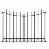 Vigoro Beaumont No Dig 40.4 in. H x 53.7 in. W Black Steel Decorative Fence Gate -Vigoro Platers Store black vigoro garden fencing 860343 64 1000