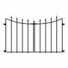 Vigoro Empire/Westbrook 28 in. Black Steel Decorative Fence Gate -Vigoro Platers Store black vigoro garden fencing 860350 64 1000
