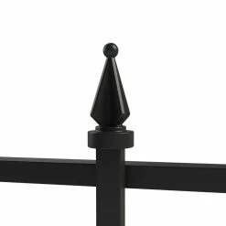 Vigoro Empire 30 in. x 36 in. Black Steel Fence Panel -Vigoro Platers Store black vigoro garden fencing 860374 1d 1000