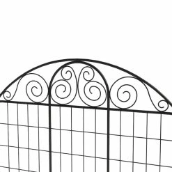 Vigoro Rockdale 43.8 in. Black Steel Fence Panel (3-Pack) 17 Vigoro Rockdale 43.8 in. Black Steel Fence Panel (3-Pack) -Vigoro Platers Store black vigoro garden fencing 860404 1d 1000