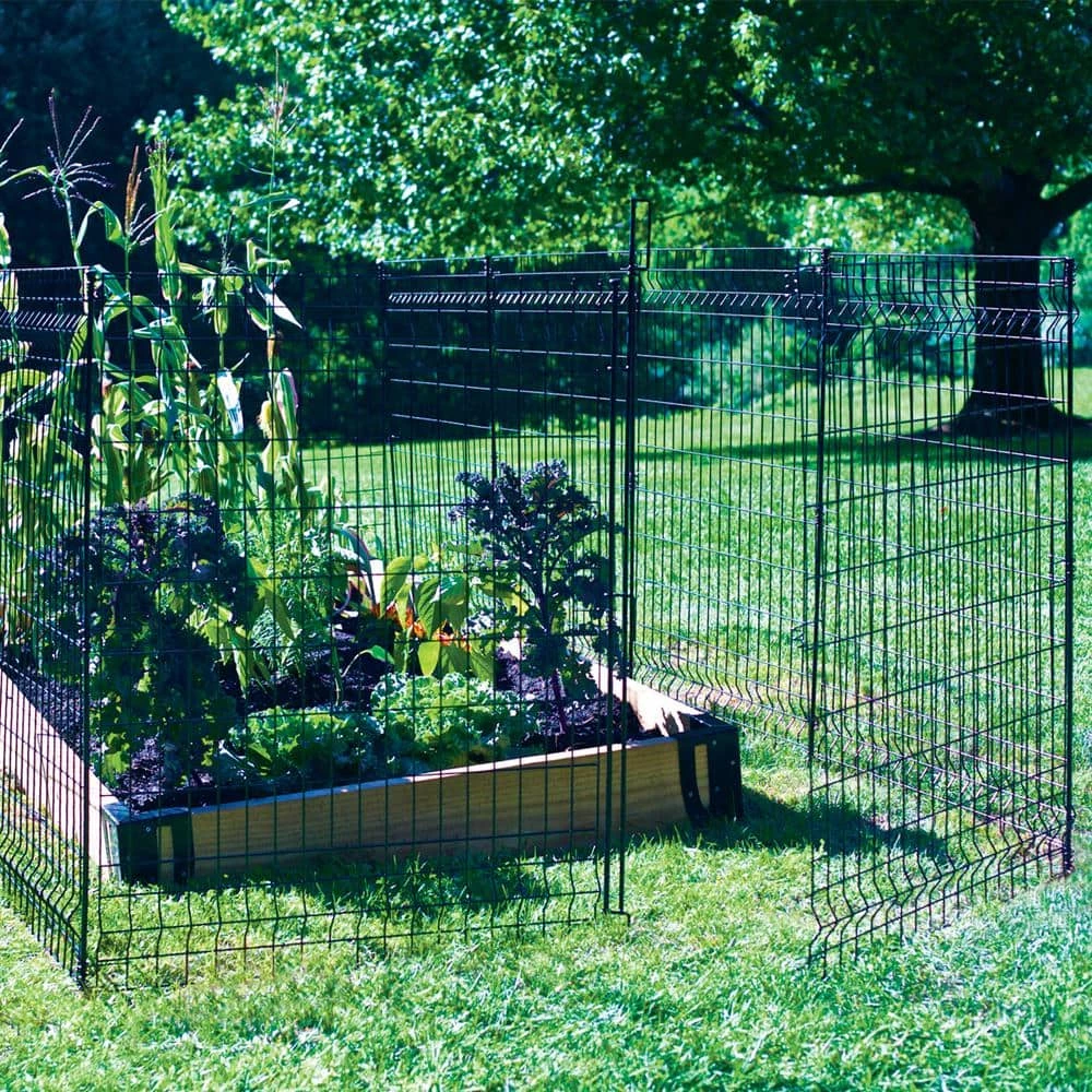 Vigoro 44 in. H x 36 in. W Steel Multi-Purpose No Dig Black Fence Panel (6-Pack) 16 Vigoro 44 in. H x 36 in. W Steel Multi-Purpose No Dig Black Fence Panel (6-Pack) - Image 14