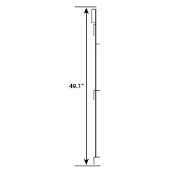 Vigoro 49 in. H Steel No Dig Multi-Purpose Black Latch -Vigoro Platers Store black vigoro garden fencing 860435 40 1000