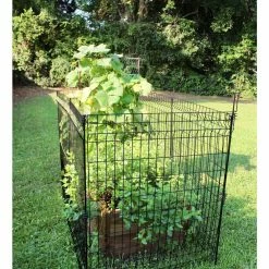 Vigoro 49 in. H Steel No Dig Multi-Purpose Black Latch -Vigoro Platers Store black vigoro garden fencing 860435 4f 1000