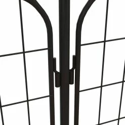 Vigoro Rockdale 41.9 in. Black Steel Fence Gate -Vigoro Platers Store black vigoro garden fencing 860442 1d 1000