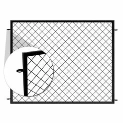 Vigoro 37.3 in. H x 51 in. W Steel Diamond Mesh Garden Fence Panel -Vigoro Platers Store black vigoro garden fencing 860640 40 1000