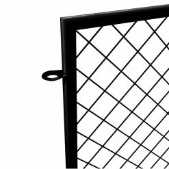 Vigoro 37.3 in. H x 51 in. W Steel Diamond Mesh Garden Fence Panel -Vigoro Platers Store black vigoro garden fencing 860640 77 1000