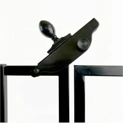 Vigoro 37.2 in. H x 55.7 in. W Steel 3-Rail Garden Fence Gate -Vigoro Platers Store black vigoro garden fencing 860718 c3 1000