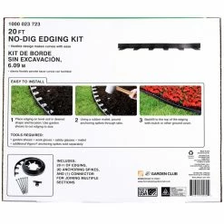 Vigoro 20 ft. No-Dig Landscape Plastic Edging Kit 19 Vigoro 20 ft. No-Dig Landscape Plastic Edging Kit -Vigoro Platers Store black vigoro plastic edging 3001 20hd 6 4f 1000