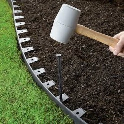 Vigoro 60 ft. No-Dig Landscape Plastic Edging Kit -Vigoro Platers Store black vigoro plastic edging 3001 60hd 3 1d 1000