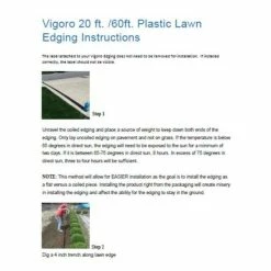 Vigoro 60 ft. x 0.5 in. x 4.5 in. Black Plastic Lawn Edging -Vigoro Platers Store black vigoro plastic edging vig 60c c3 1000