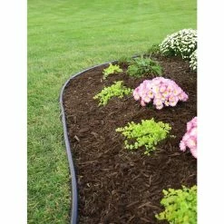 Vigoro 60 ft. x 0.5 in. x 4.5 in. Black Plastic Lawn Edging -Vigoro Platers Store black vigoro plastic edging vig 60c fa 1000