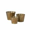SULLIVANS Brown Metal Flower Pots (Set of 3) 2 SULLIVANS Brown Metal Flower Pots (Set of 3) -Vigoro Platers Store brown sullivans plant pots met1578 64 1000