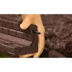 Vigoro 4 ft. Brown No-Dig Rubber Landscape Edging (6-Pack) -Vigoro Platers Store brown vigoro rubber edging dcbfe4bn6 1f 1000