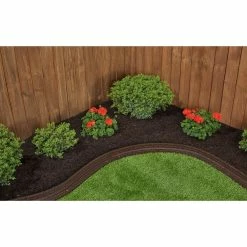 Vigoro 4 ft. Brown No-Dig Rubber Landscape Edging (6-Pack) -Vigoro Platers Store brown vigoro rubber edging dcbfe4bn6 31 1000