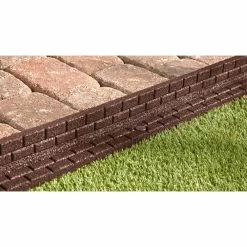 Vigoro 4 ft. Brown No-Dig Rubber Landscape Edging (6-Pack) -Vigoro Platers Store brown vigoro rubber edging dcbfe4bn6 76 1000