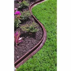 Vigoro EcoBorder 4 ft. Brown Rubber Landscape Edging (Single) -Vigoro Platers Store brown vigoro rubber edging ecobrd brn 4ft a0 1000
