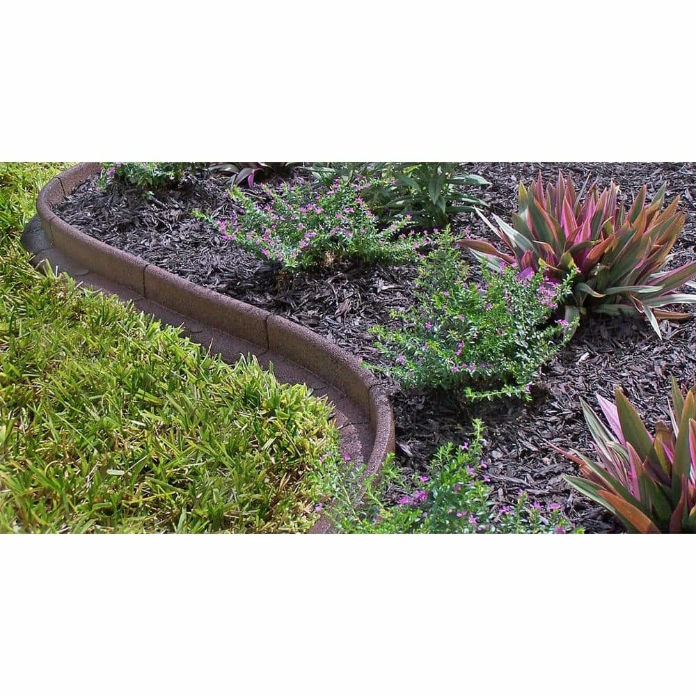 Vigoro EcoBorder 4 ft. Brown Rubber Landscape Edging (6-Pack) 8 Vigoro EcoBorder 4 ft. Brown Rubber Landscape Edging (6-Pack) - Image 6