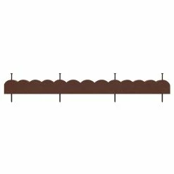 Vigoro 47 in. x 2 in. x 4 in. Brown Scalloped Rubber Garden Edging -Vigoro Platers Store brown vigoro rubber edging mt5001678 c3 1000