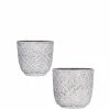 SULLIVANS Gray Cement Flower Pot (Set of 2) -Vigoro Platers Store cement sullivans plant pots cmt1134 64 1000