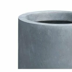 KANTE 15.8 in. W Round Charcoal Concrete/Fiberglass Indoor Outdoor Elegant Planter -Vigoro Platers Store charcoal kante plant pots osc0119c c60121 4f 1000