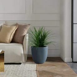 KANTE 9 in. H Charcoal Concrete and Fiberglass Round Bowl Planter, Outdoor Indoor Large Planters Pots with Drainage -Vigoro Platers Store charcoal kante plant pots rc0050a c60121 44 1000