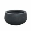 KANTE Medium 10 in. Tall Charcoal Lightweight Concrete Round Outdoor Bowl Planter -Vigoro Platers Store charcoal kante plant pots rc0051c c60121 64 1000