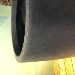 KANTE 21.7 in. Tall Charcoal Lightweight Concrete Round Outdoor Planter -Vigoro Platers Store charcoal kante plant pots rc0066a c60121 76 1000