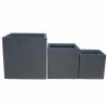 KANTE 16 in. Tall Charcoal Lightweight Concrete Square Modern Outdoor Planter (Set of 3) 1 KANTE 16 in. Tall Charcoal Lightweight Concrete Square Modern Outdoor Planter (Set of 3) -Vigoro Platers Store charcoal kante plant pots rf0001abc c60121 64 1000