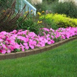 Vigoro Roman Stone 4 ft. Earth Rubber Garden Edging -Vigoro Platers Store earth vigoro rubber edging mt5001597 4f 1000