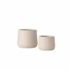 SULLIVANS Gray Ceramic Planter (Set of 2) -Vigoro Platers Store gray sullivans plant pots cm2943 64 1000