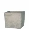 SULLIVANS Gray Cement Square Planter -Vigoro Platers Store gray sullivans plant pots cmt1090 64 1000