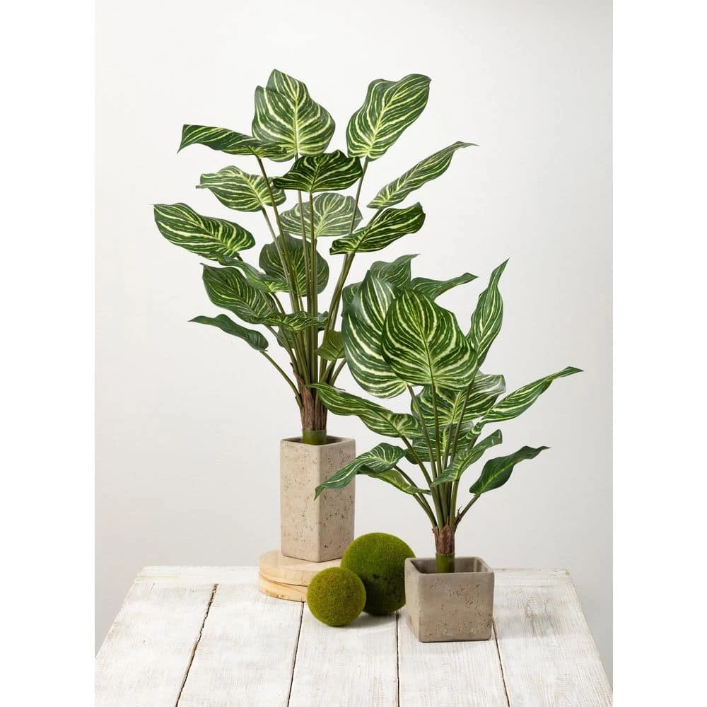 SULLIVANS Gray Cement Square Planter 4 SULLIVANS Gray Cement Square Planter - Image 2