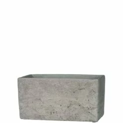 SULLIVANS Gray Cement Rectangular Planter