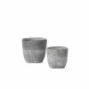 SULLIVANS Gray Cement Pot (Set of 2) -Vigoro Platers Store gray sullivans plant pots cmt1187 64 1000