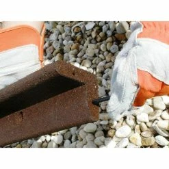 Vigoro EcoBorder 4 ft. Grey Rubber Landscape Edging (48-Count/Pallet) -Vigoro Platers Store gray vigoro rubber edging ecobrd gy 48 1d 1000