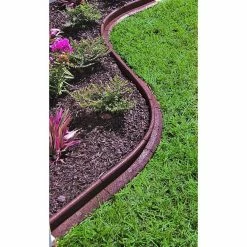 Vigoro EcoBorder 4 ft. Green Rubber Landscape Edging (6-Pack) -Vigoro Platers Store green vigoro rubber edging ecobrd grn 6pk 31 1000