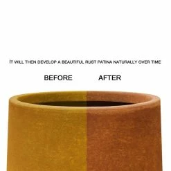 KANTE 16 in. Dia. Round Iron Oxide Concrete Bowl Planter, Outdoor Indoor Large Planter Pot with Drainage Hole 14 KANTE 16 in. Dia. Round Iron Oxide Concrete Bowl Planter, Outdoor Indoor Large Planter Pot with Drainage Hole -Vigoro Platers Store iron oxide kante plant pots rc0051b c80621 4f 1000