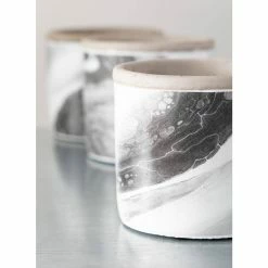 SULLIVANS Multi-Color Cement Fluid Pattern Container (Set of 3) -Vigoro Platers Store multicolor sullivans plant pots cmt1192 4f 1000