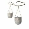 SULLIVANS Multi-Color Metal Hanging Planters (Set of 2) -Vigoro Platers Store multicolor sullivans plant pots met1676 64 1000