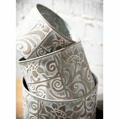 SULLIVANS Multi-Color Metal Planter (Set of 3) -Vigoro Platers Store multicolor sullivans plant pots met1680 1f 1000