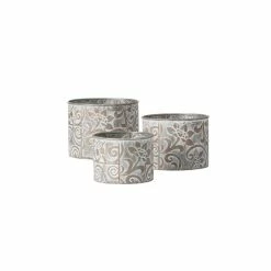 SULLIVANS Multi-Color Metal Planter (Set of 3)