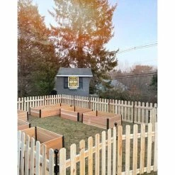 Vigoro 37.1 in. H x 45.35 in. W Cedar Garden Fence Panel 25 Vigoro 37.1 in. H x 45.35 in. W Cedar Garden Fence Panel -Vigoro Platers Store natural cedar wood vigoro garden fencing 860664 1f 1000