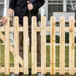 Vigoro 37.1 in. H x 45.35 in. W Cedar Garden Fence Panel 29 Vigoro 37.1 in. H x 45.35 in. W Cedar Garden Fence Panel -Vigoro Platers Store natural cedar wood vigoro garden fencing 860664 31 1000