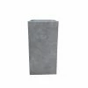 KANTE 20 in. H Square Natural Concrete/Fiberglass Indoor Outdoor Modern Seamless Tall Planter -Vigoro Platers Store natural concrete kante plant pots osf0002a c80021 64 1000
