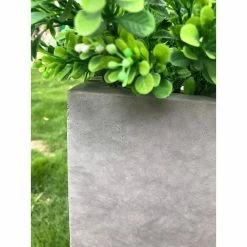 KANTE 23 in. L Rectangular Natural Concrete/Fiberglass Indoor Outdoor Elegant Long Planter -Vigoro Platers Store natural concrete kante plant pots osf0104a c80021 4f 1000